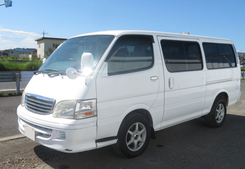 Used Toyota Hiace Mini Buses 2001 model in White Used Cars Stock 65565 CSO Japan Used Toyota Hiace Mini Buses 2001 model in White Used Cars Stock 65565 CSO Japan