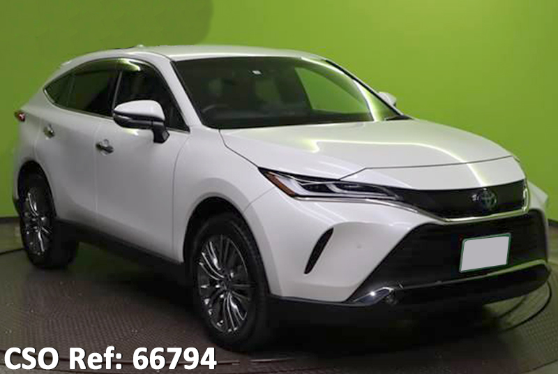 Toyota harrier 2021 White Pearl Crysta