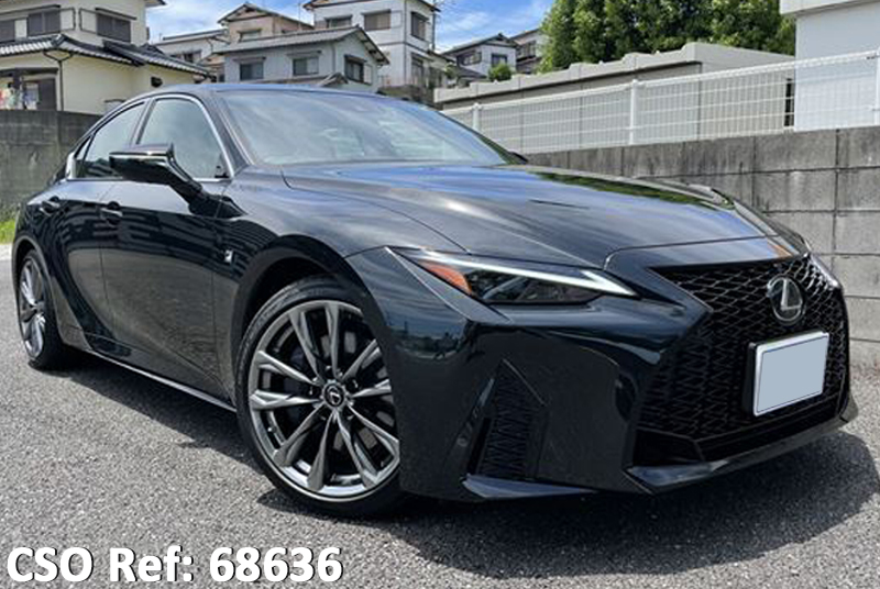 Used Lexus IS300 Sedans 2022 model in Black Used Cars Stock 68636 CSO Japan