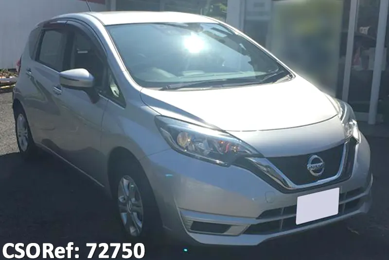 Nissan note 2017 Silver Metallic